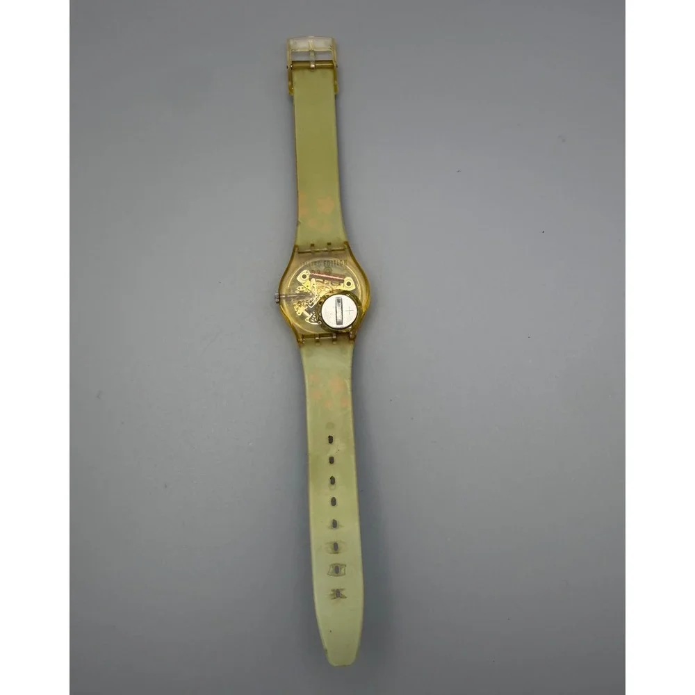 Vintage 1996 Swatch GJ117 Wild Laugh Yue Min Jun Artist Limited Edition Watch